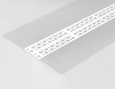 Coltar universal din PVC cu plasa fibra de sticla 10+10 pentru termosistem Buc 25 ml