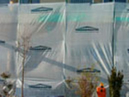 Plasa protectie fatada schela TS 070  3.0m x 50m Alb Transparent , Rola 150 m2
